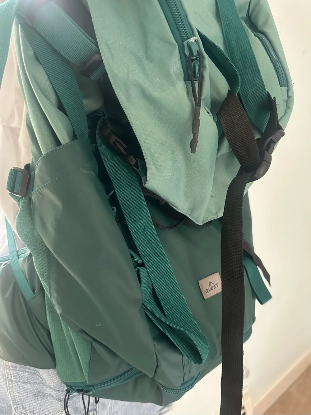 Quest Expedition 65L Internal Frame Gorpcore CabinCore Backpack Green